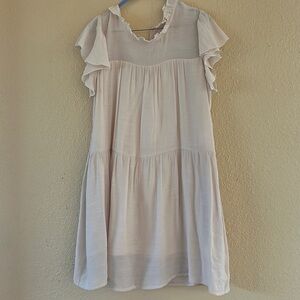 Amazon babydoll cream dress